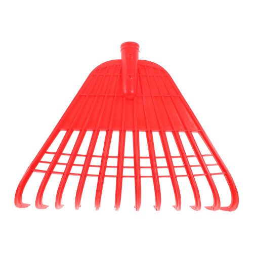 plastic garden hand rake head replacement for lawns shrubs leaves red