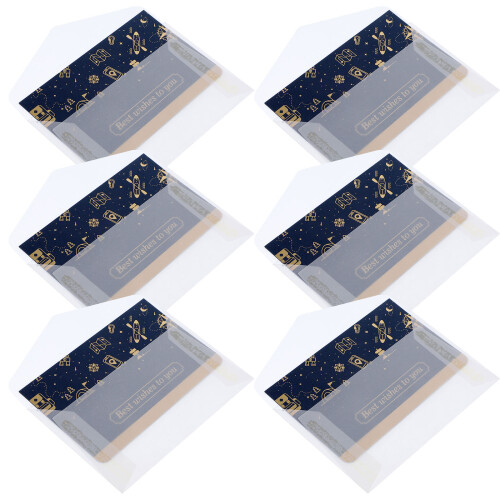 Unbranded  6 Sets Blue Greeting Card Envelope Cards Beautiful