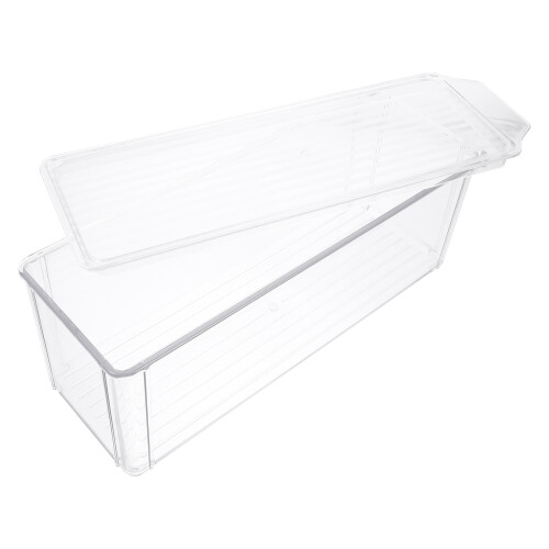1Stk Kühlschrank Gemüsebox Aus Robustem Pet Mit Luftdichtem Verschluss 2