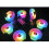 6Pcs Adjustable 120mm RGB Computer Cooling Fan With Controller 3