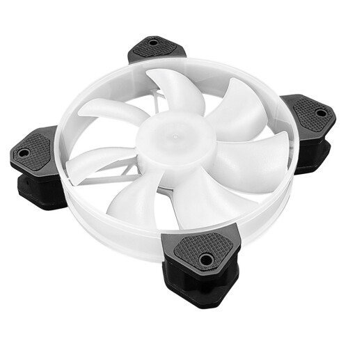 6Pcs Adjustable 120mm RGB Computer Cooling Fan With Controller