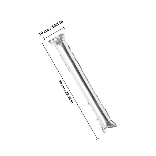 24Pcs Silver Inflatable Noise Sticks Plastic Cheering Party Makers 1