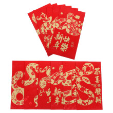 12 red glitter sanded envelopes for lunar new year weddings budgeting