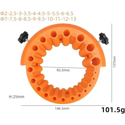Essential Accessory 213mm Multifunctional Drill Sharpener For Angle Grinder Orange 2