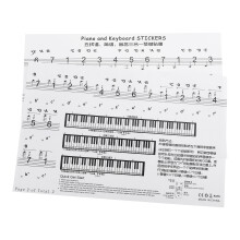 2 PVC Piano Keyboard Stickers Voor Instrument Bescherming