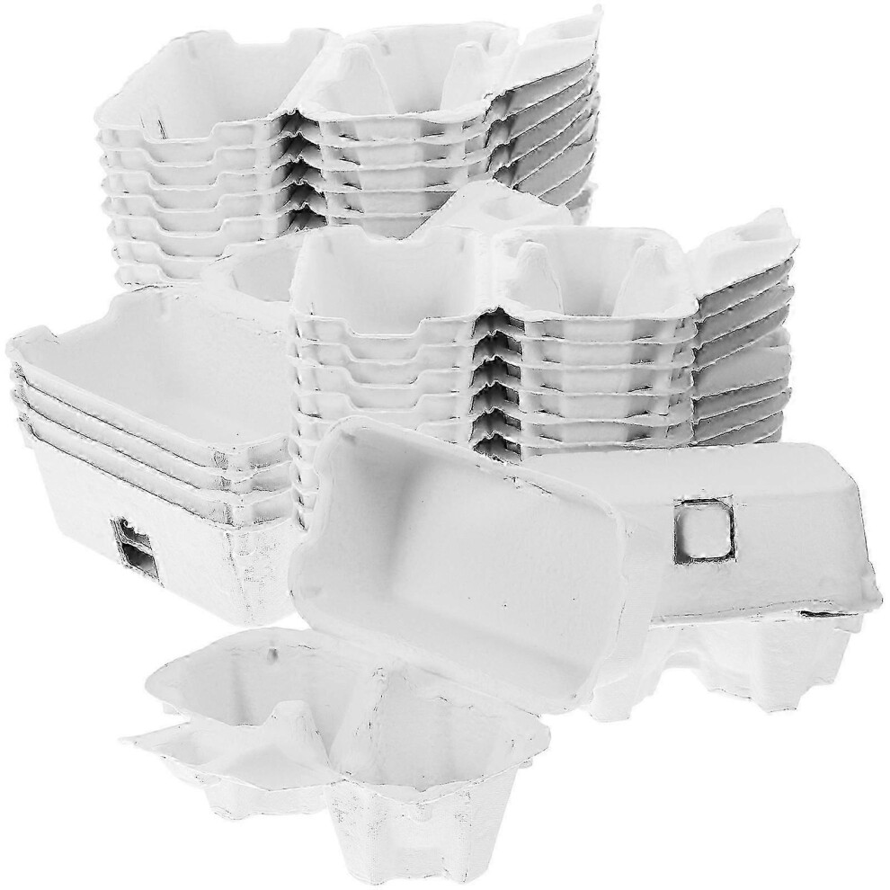 24pcs Paper Pulp Egg Carton Boxes Egg Protector Case Empty Carton Egg Tray