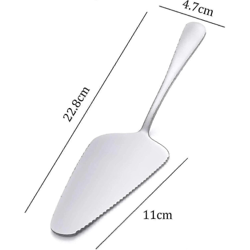 Set of 10 cake spoons with handle, stainless steel cake cutlery, cake spoon and cake server