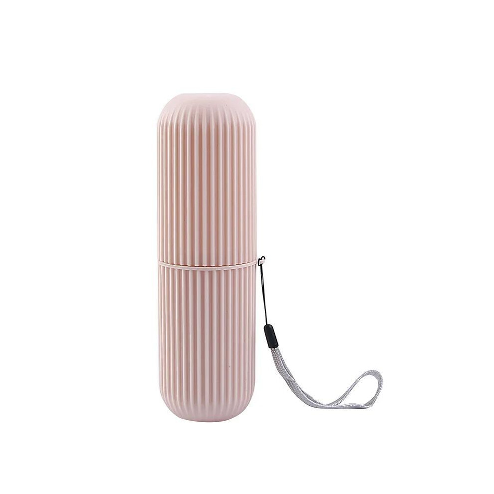 Pink (Pink) Toothbrush & Toothpaste Case | Travel Dental Holder Kit | Uk