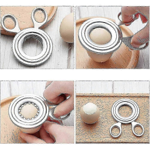 Stainless Steel Egg Cutter, Hard Boiled Egg Cutter, Egg Cracker, Scissors, Shell Opener, S202412303511 2