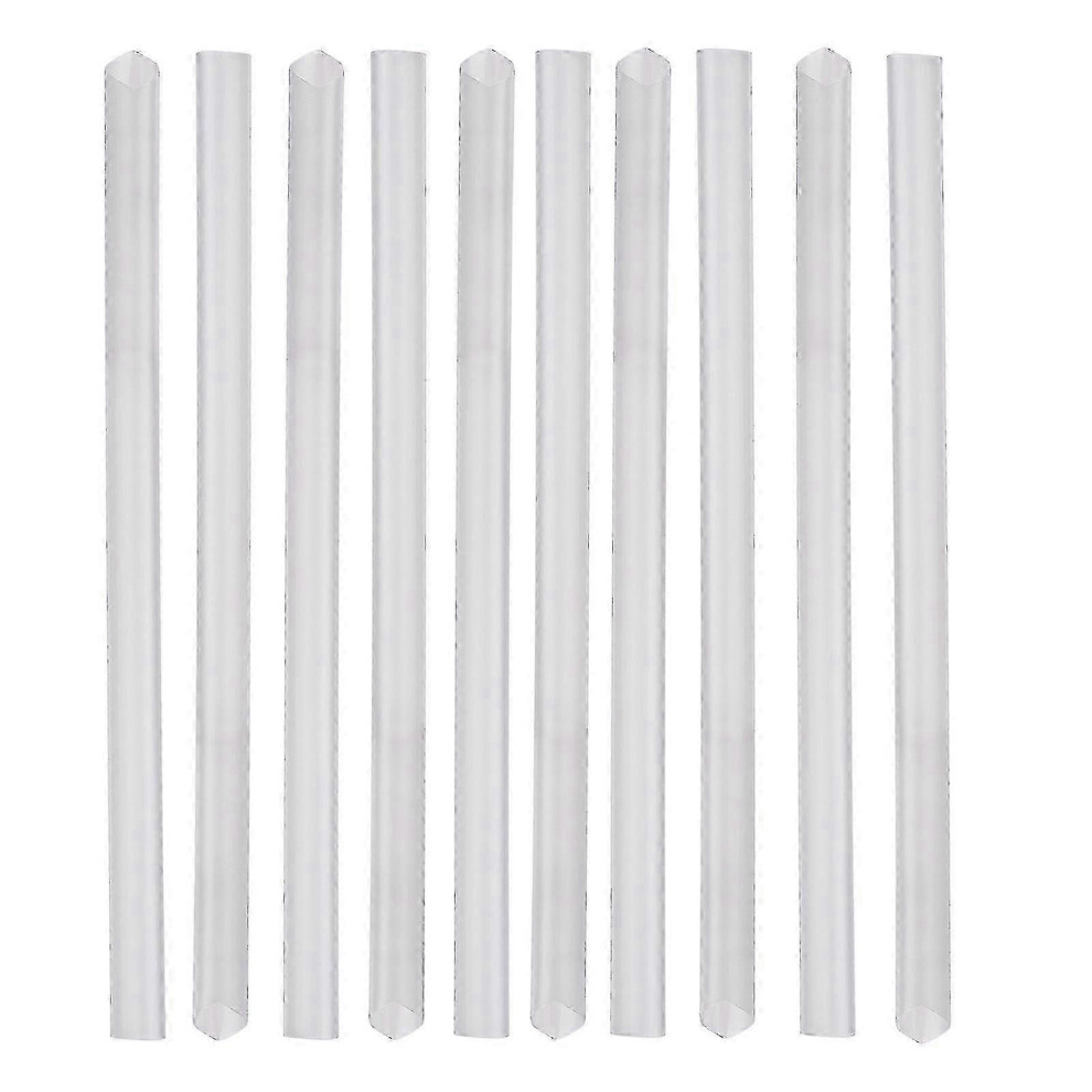 Pack of 500 giant transparent plastic straws for smoothies, milkshakes and cocktails