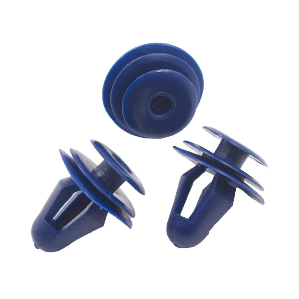 Door Panel Clips 9Mm Hole Universal Auto Car Interior Trim Fasteners 50Pcs Blue 9084446110036