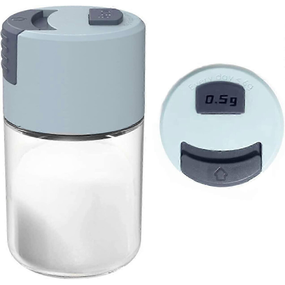 Salt and pepper shakers, rationed spice dispenser, airtight clear glass seasoning bottle