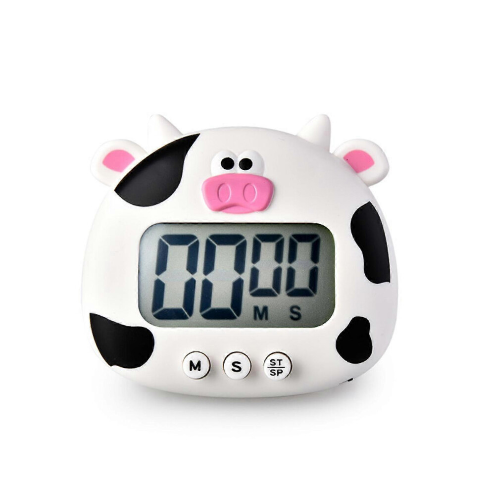 Kikidex (As Show, One Size) Justup Countdown Timer Digital Cooking Timer With Magnetic Lcd Large-Screen Visual Clock Hangable Alarm Clock - Calf White