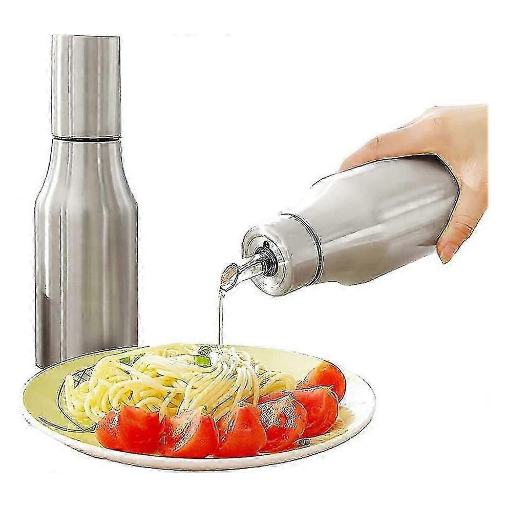 Oil Bottle (1000ml) Stainless Steel Oil Vinegar Dispenser 750ml Oil Container Leakproof Oil Bottle Liquid I