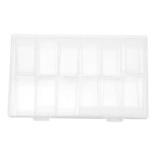 Grids Plastic Storage Boxes With Lids Clear Organizer Bin