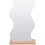 wooden base desktop acrylic makeup mirror for dorm use 7