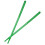1Paire Baguettes Nylon Vert Pour Batterie Performance Et Instruments 10