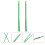 1Paire Baguettes Nylon Vert Pour Batterie Performance Et Instruments 7