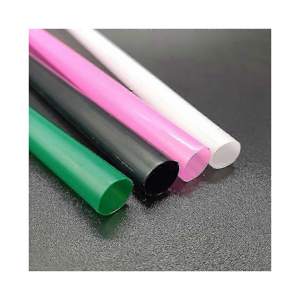 (500Pcs - ) 100-500Pcs Plastic Straws For Pearl Milk Tea Straight Straws 12Mm Pink