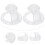 2pcs transparent plastic pen holder for 3d printing base accessories 2