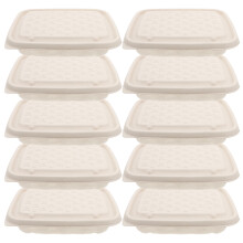 10pcs 800ml with lids, 4 compartments
