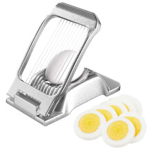 Professional egg slicer made of sturdy aluminium, individual and stable wires, for eggs, kiwis, strawberries and soft foods