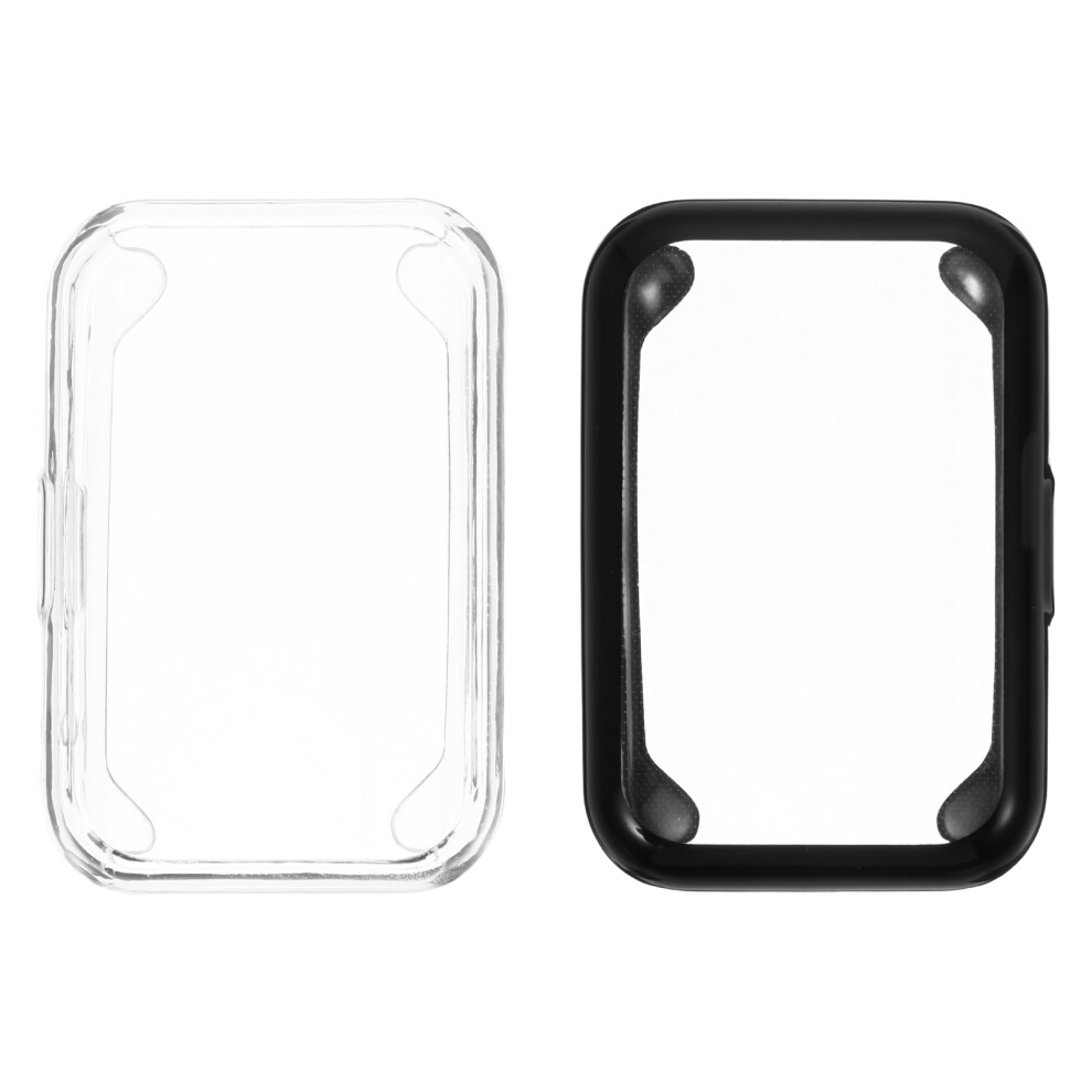 2Pcs Tpu Watch Cases Shockproof Watch Protector Accessories Black 3301461470317