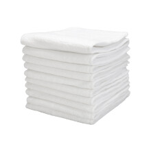 10pcs washable 3-layer cotton baby pee pad breathable waterproof white