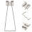 5 sets picture easel stand frame holder bracket 6