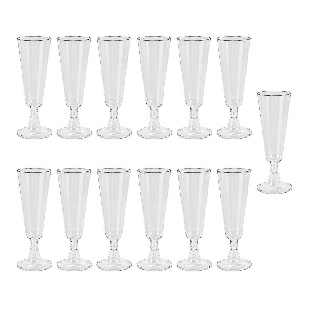 60pcs 150ml Disposable Hard Plastic Champagne Glasses Red Wine Glasses Goblets Wine Glasses for Party Event