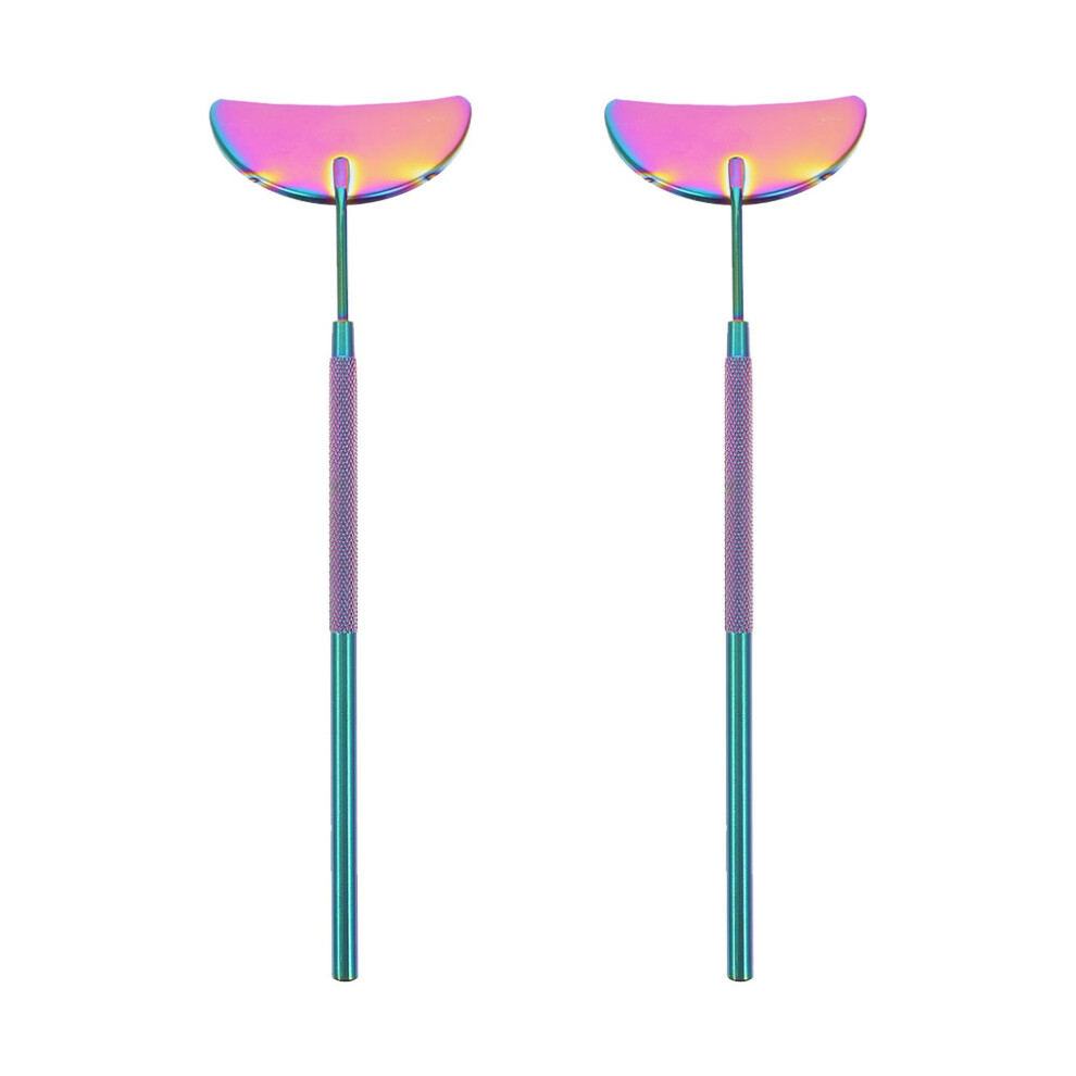 Villcase 2Pcs Stainless Steel Eyelash Extension Mirror For Beauty Salon Use