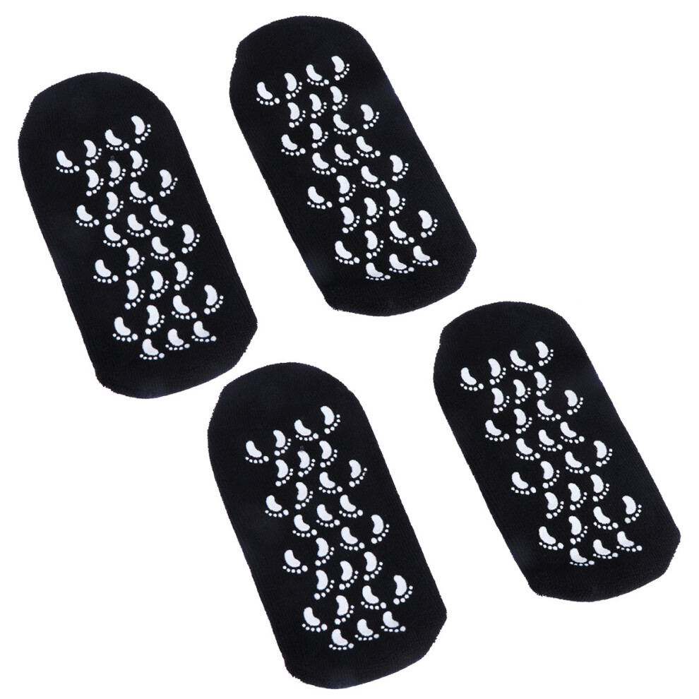 4pcs foot whitening gel socks for moisturizing skin care (black)-image-OPC-PKRP5W7-NEW