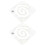 2 pcs multifunctional shaped quilting rulers sewing templates 9