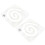 2 pcs multifunctional shaped quilting rulers sewing templates 1