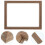 glass display frame double sided rectangle 8 inches 4