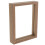glass display frame double sided rectangle 8 inches 11