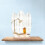 wooden base desktop acrylic makeup mirror for dorm 10