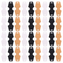 300St Gekleurde Kraft Papier Sieraden Display Kaarten Voor Kettingen