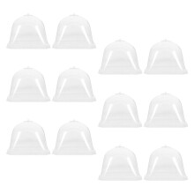 12pcs clear plastic dome covers for garden greenhouse plant protection