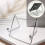 1pc vertical recipe shelf upright newspaper storage stand silver 5