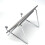 1pc vertical recipe shelf upright newspaper storage stand silver 4