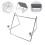 1pc vertical recipe shelf upright newspaper storage stand silver 10