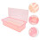 1Pc Plastic Flatware Storage Box with Lid Pink Chopstick Organizer 11
