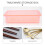 1Pc Plastic Flatware Storage Box with Lid Pink Chopstick Organizer 7