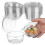 50pcs clear cupcake boxes, small muffin containers for baking, storage 9