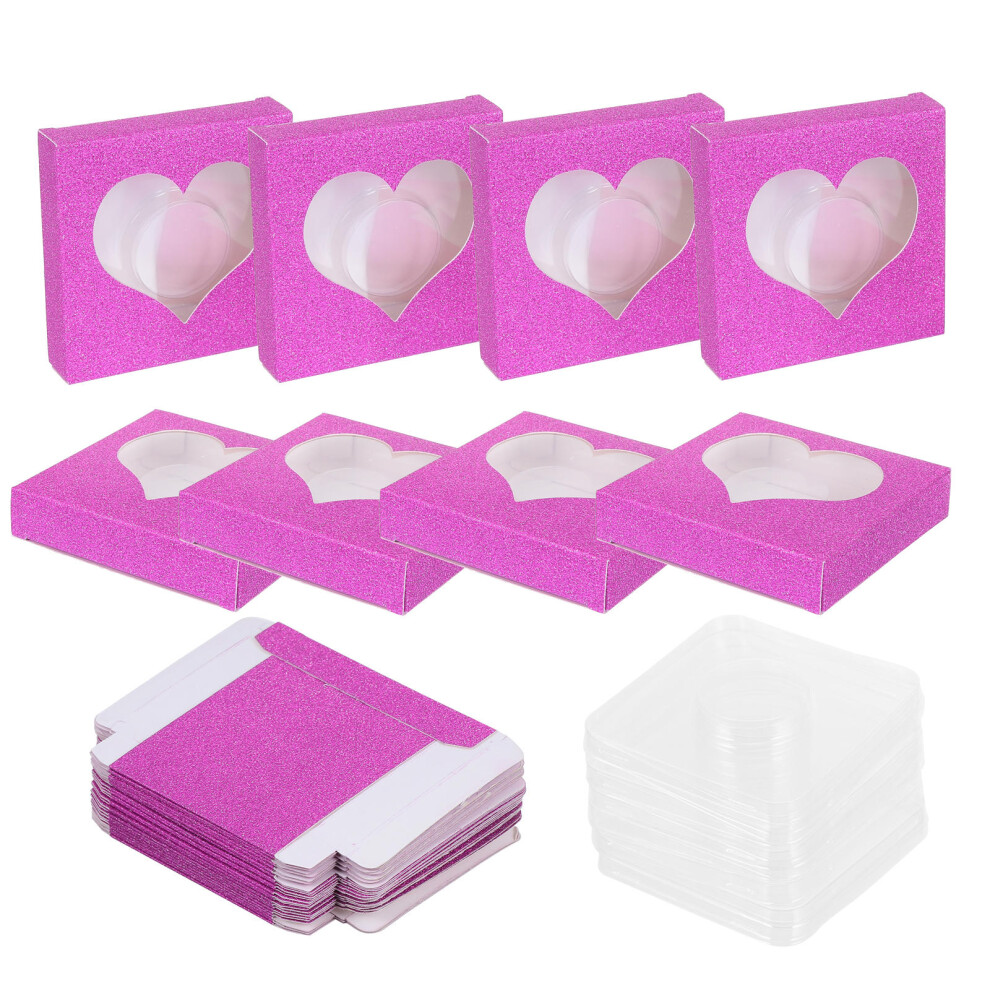 Happyyami 50Pcs Glitter False Eyelash Storage Box Container