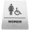 Braille Restroom Signs Women'S Bathroom Indicator And 4