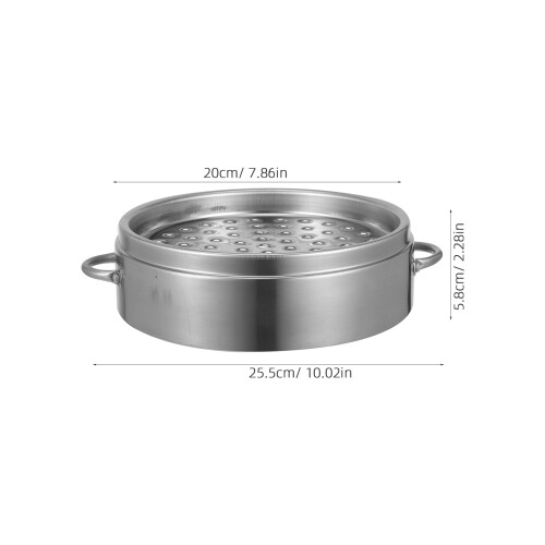 Dim Sum Steamer Basket Stainless Steel With Handle 1