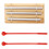 three tone hand chimes with mallet light brown for yoga 11