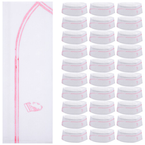 40pcs disposable chef hats for bakery cooking use